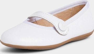 Ballerines Pisamonas en blanc : devant