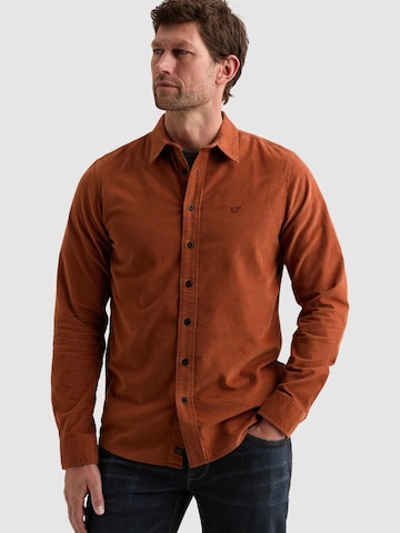 PME Legend Regular fit Skjorta '8720672947947' i brun: framsida