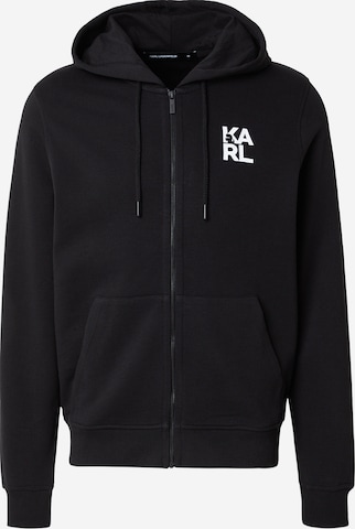 Giacca di felpa di Karl Lagerfeld in nero: frontale