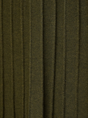 MANGO Pletena obleka 'FLURRY' | zelena barva
