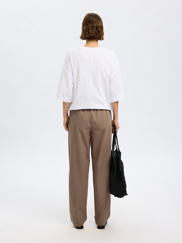 SELECTED FEMME regular Bukser 'SLFBlair' i brun