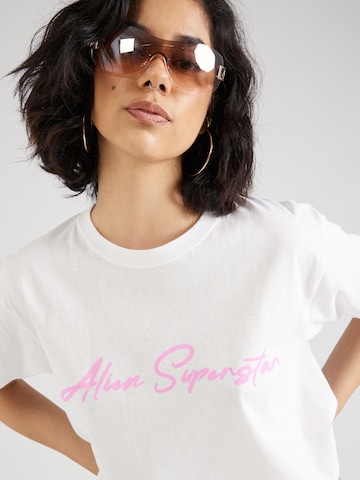 Maglietta 'Alien Superstar' di Nasty Gal in bianco