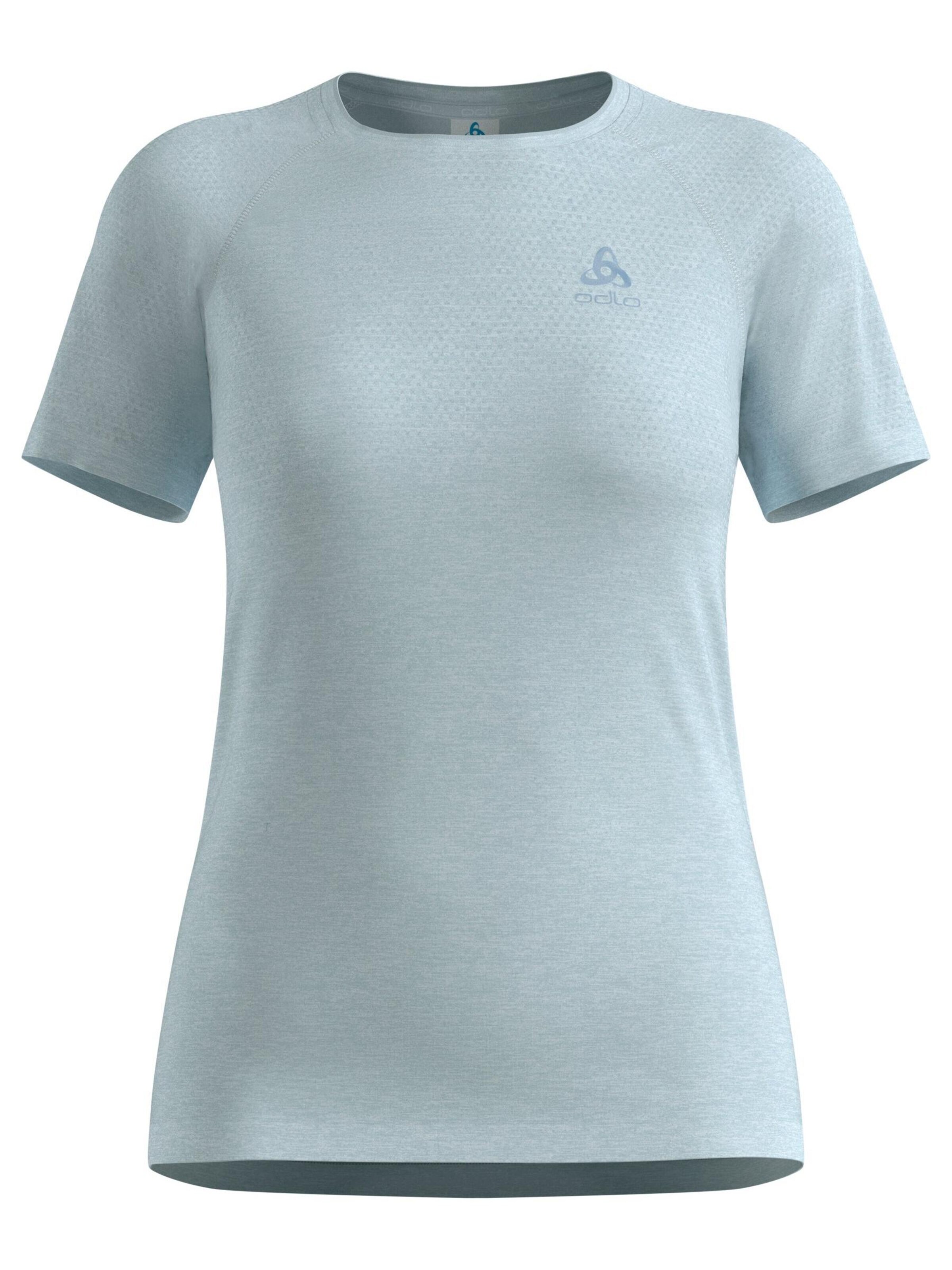 ODLO Functioneel shirt 'ESSENTIAL SEAMLESS' in Blauw: voorkant