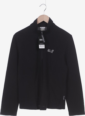 JACK WOLFSKIN Sweatshirt & Zip-Up Hoodie in XXXL in Black: front