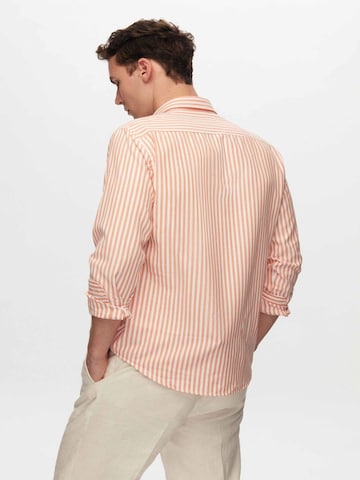 D’S Damat Regular fit Overhemd in Oranje