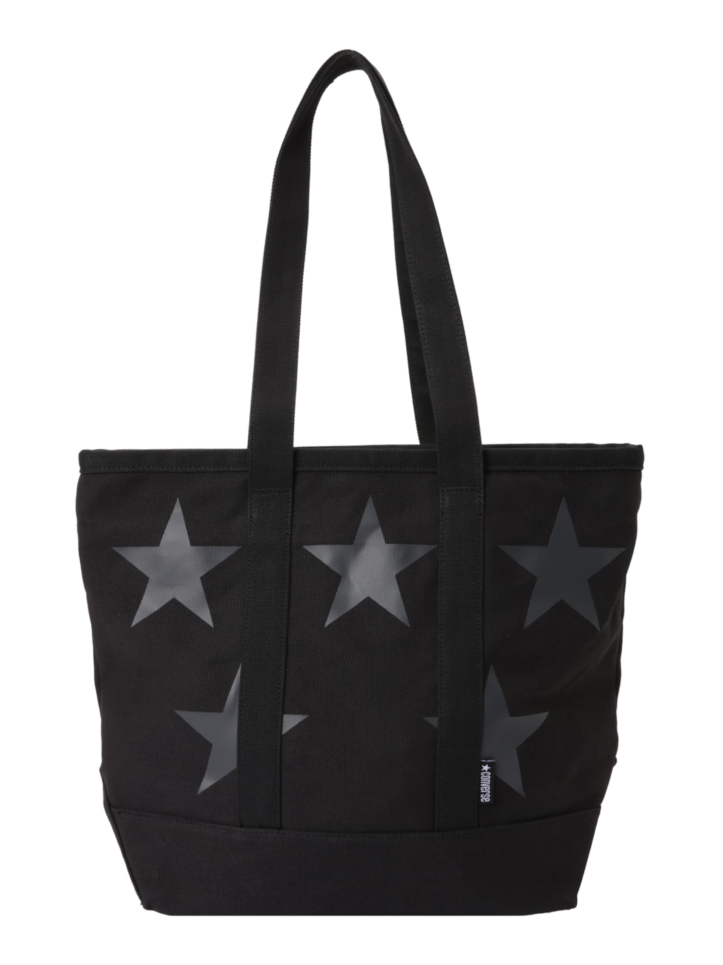 CONVERSEShopper torba 'CAU CANVAS FIVE STAR' - crna boja: prednji dio