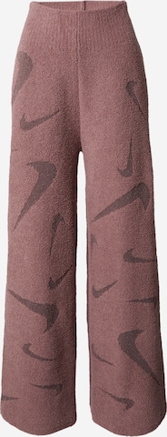 Nike Sportswear Wide Leg Hose in Lila: predná strana