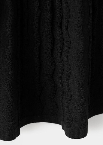 MANGO TEEN Knitted dress 'Banana' in Black