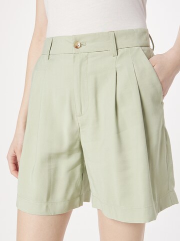 ONLY Loose fit Pleat-Front Pants 'LAURA-ARIS' in Green