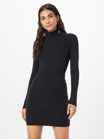 Calvin Klein Jeans Knitted dress in Black: front