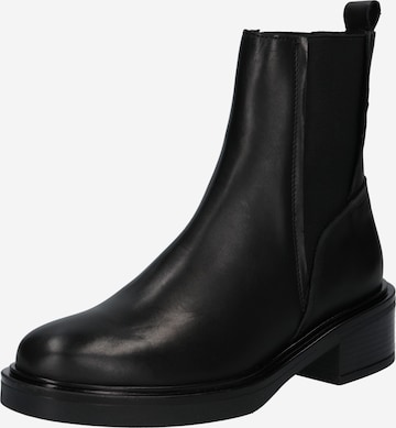 PS Poelman Chelsea boots in Zwart: voorkant