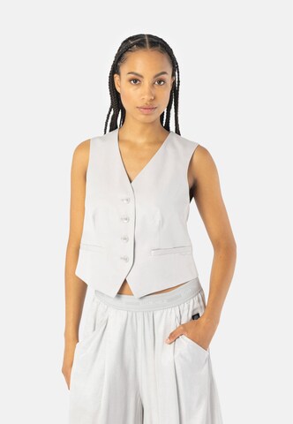 Elias Rumelis Suit Vest in White: front