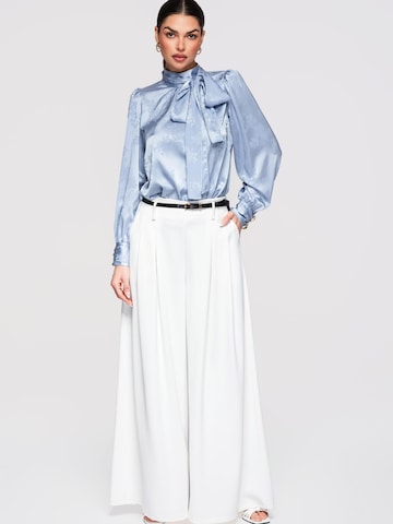 Ombre Wide Leg Bukser i hvid