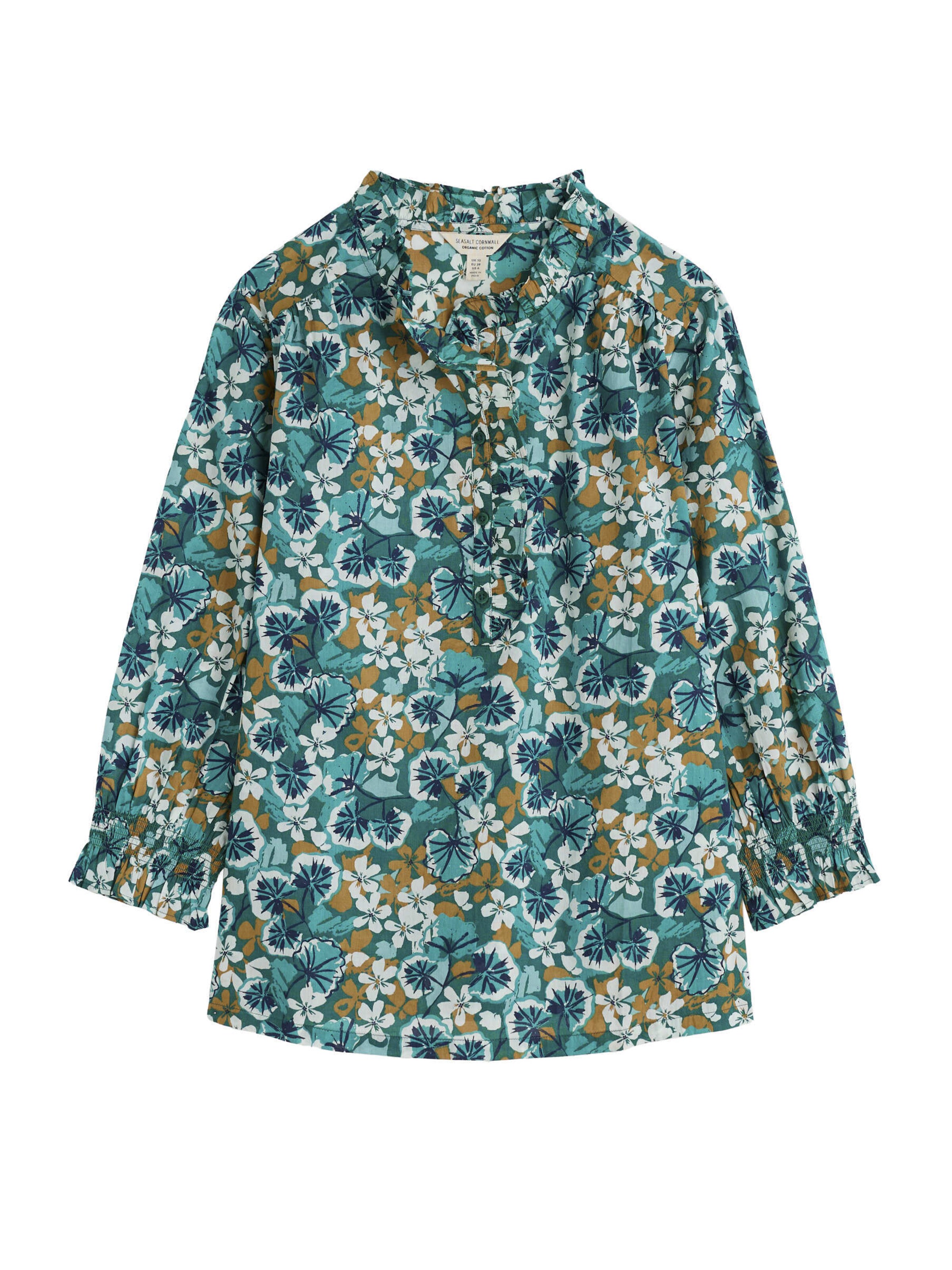 Seasalt Cornwall Bluse 'Twining' in Grün: Vorderseite