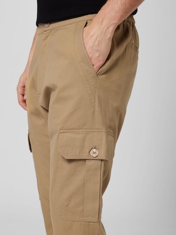 ABOUT YOU Tapered Cargo trousers 'Berat' in Beige