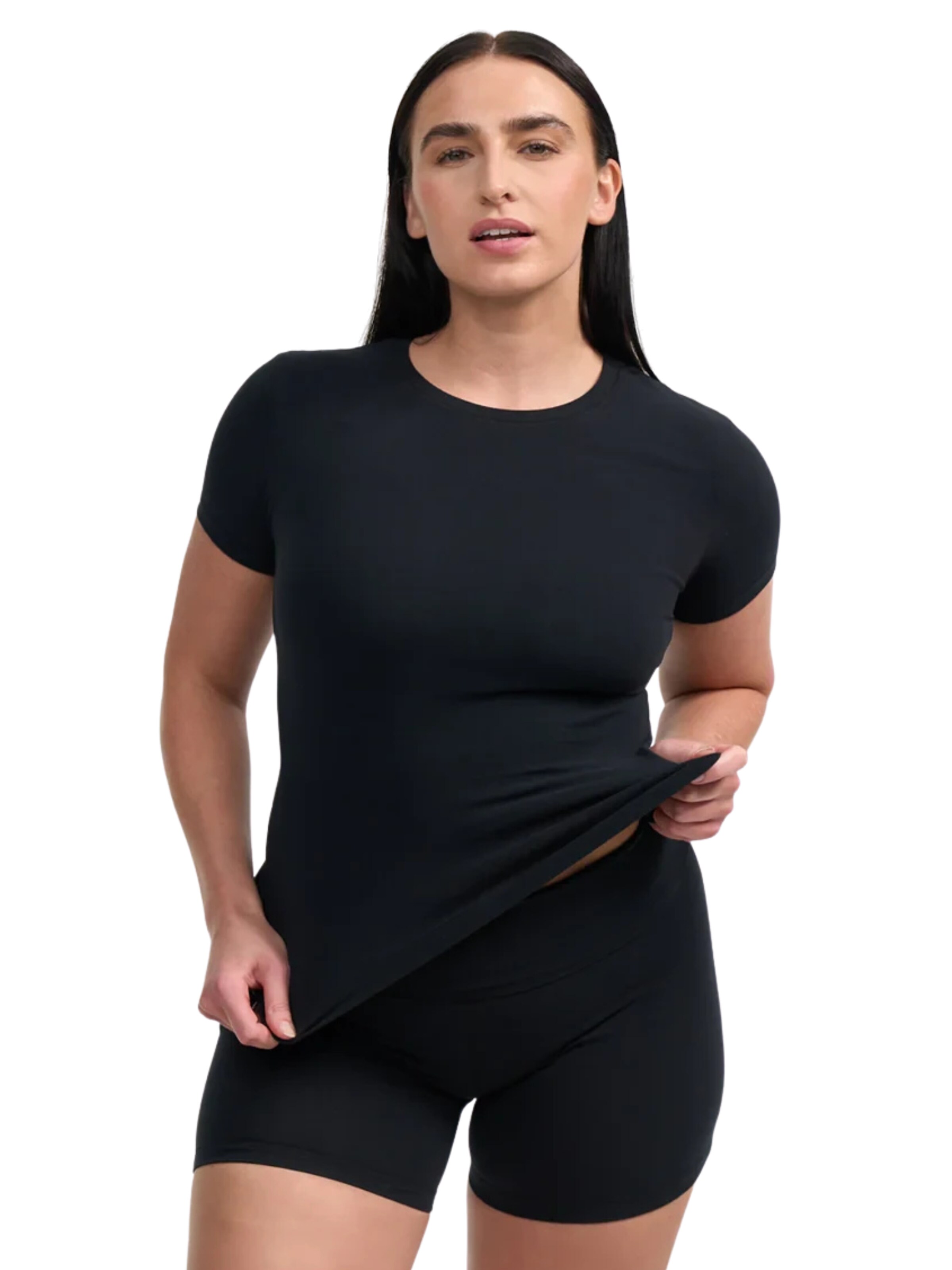 cfab (formerly creamy fabrics) Shirt 'Cotton T-Shirt'‌ in Schwarz