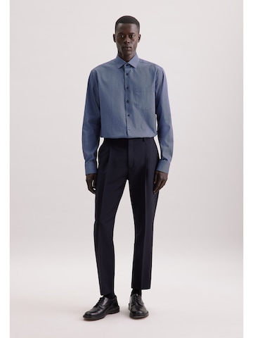 Fit confort Chemise business 'Schwarze Rose' SEIDENSTICKER en bleu