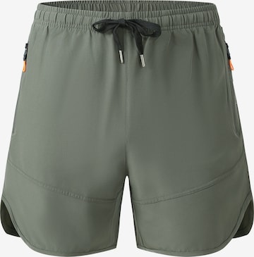 YOUTHUP Workout Pants 'KORFLEX' in Green: front