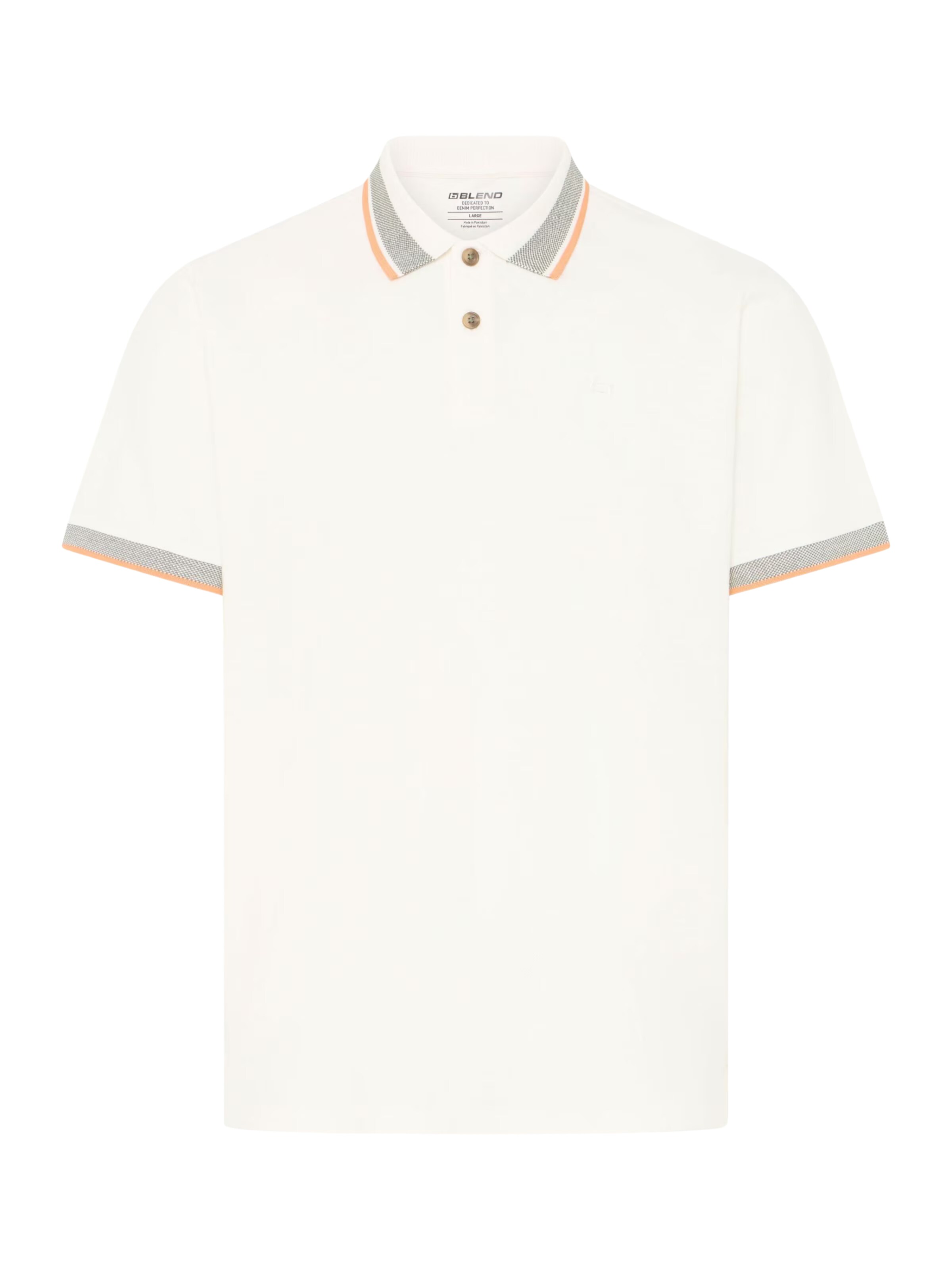 BLEND Poloshirt in Weiß: Vorderseite