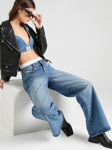 Calvin Klein Jeans Triangel BH in Blauw