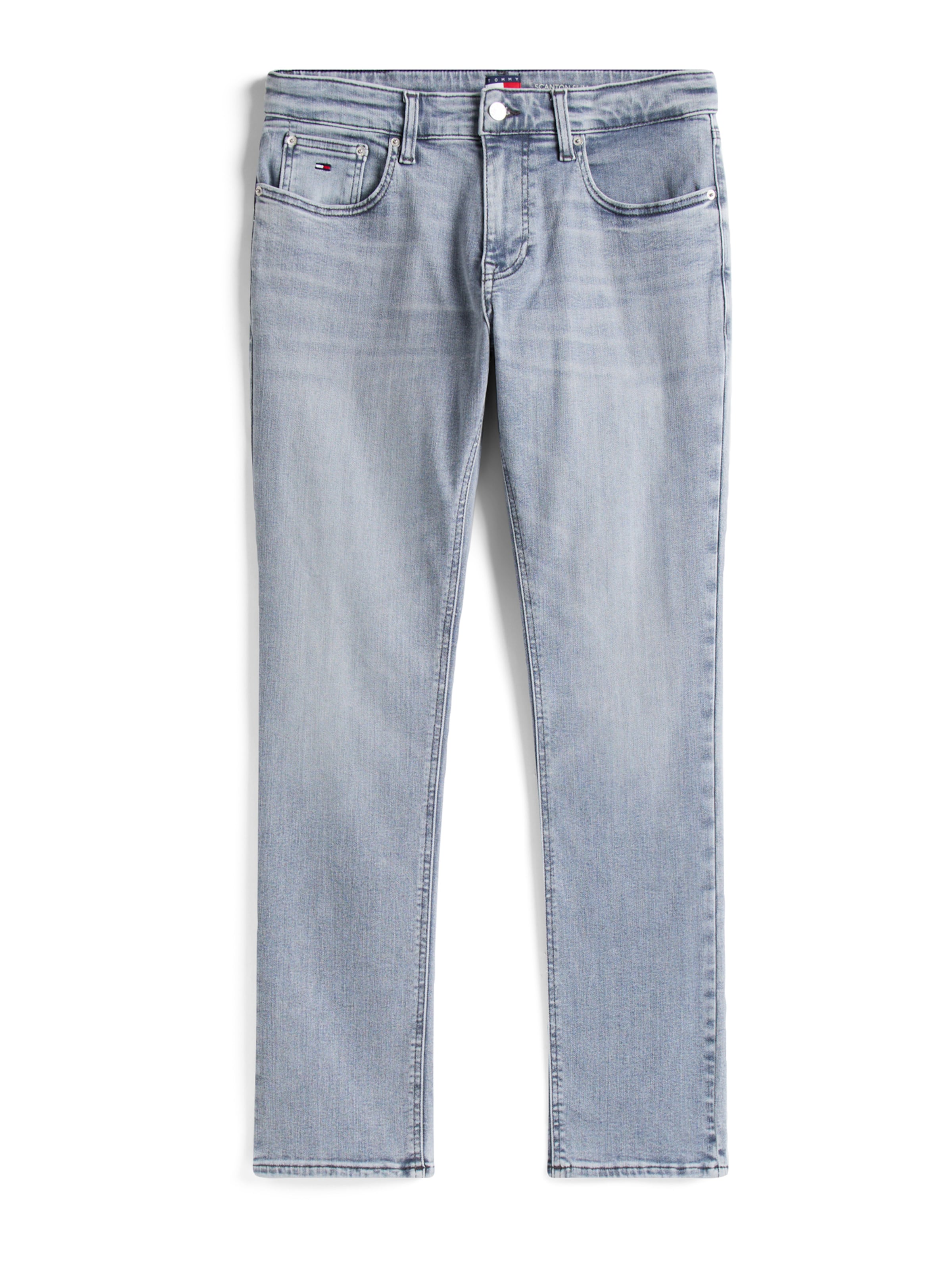 Tommy Jeans Liibuv Teksapüksid 'SCANTON', värv hall: eest vaates