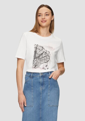 s.Oliver Shirt in Wit: voorkant