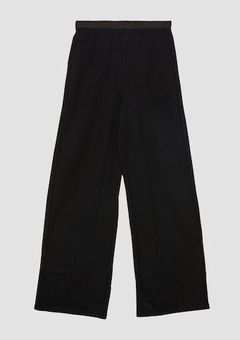 s.Oliver Wide Leg Hose in Schwarz