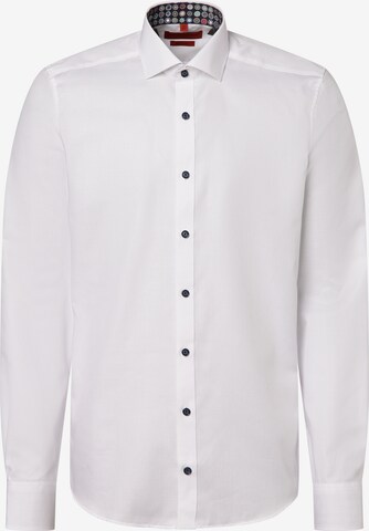 Finshley & Harding Slim fit Zakelijk overhemd in Wit: voorkant