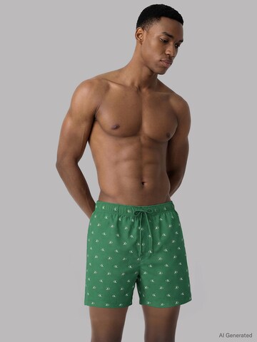 Calvin Klein Swimwear Swimming shorts 'CK Essentials' in Green