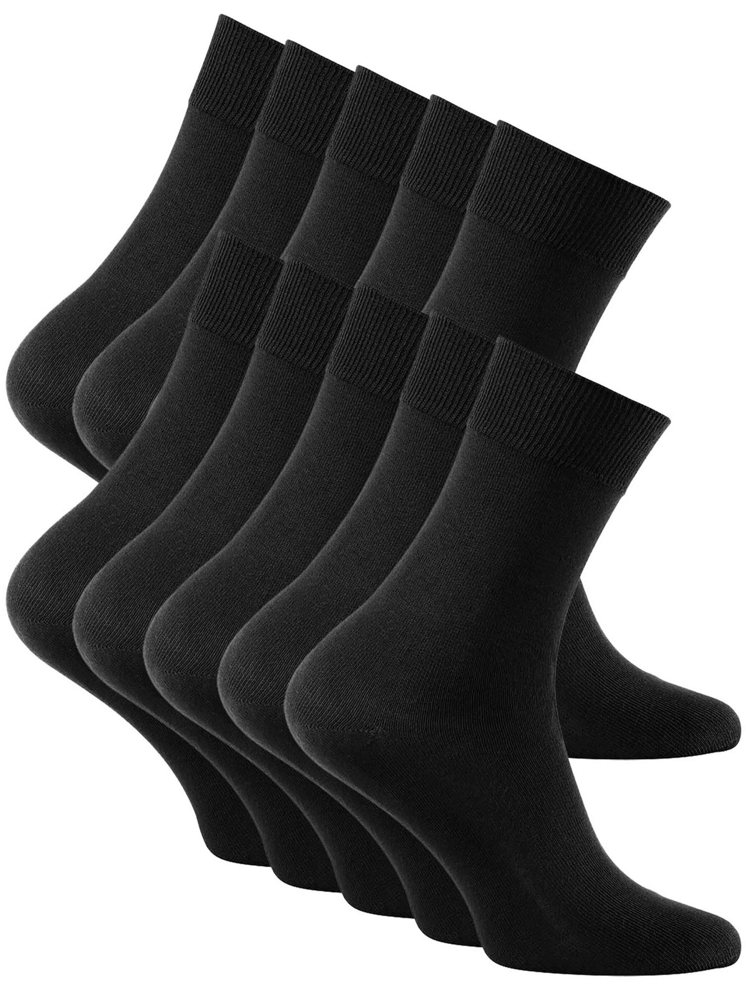Reslad Socks 'RS6129' in Black: front