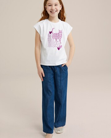 WE Fashion Футболка в Белый