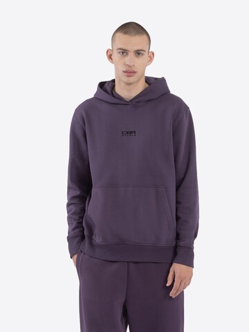 Sweat-shirt 4F en violet : devant