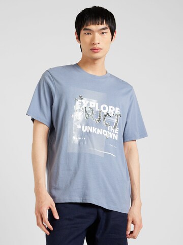 T-Shirt 'PRJCT' JACK & JONES en bleu : devant