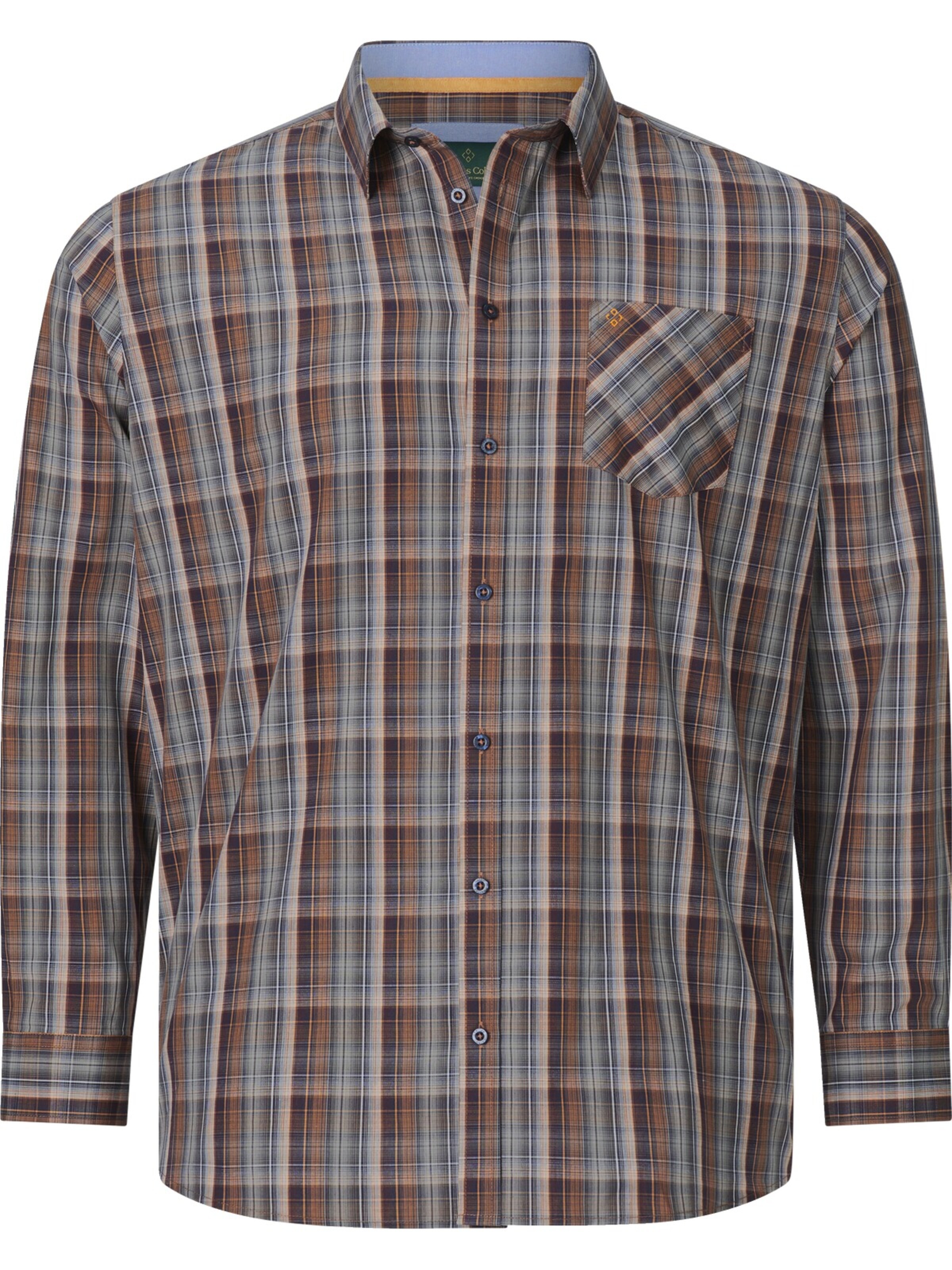 Charles Colby Comfort Fit Hemd 'Duke Malachai' in Mischfarben: Vorderseite