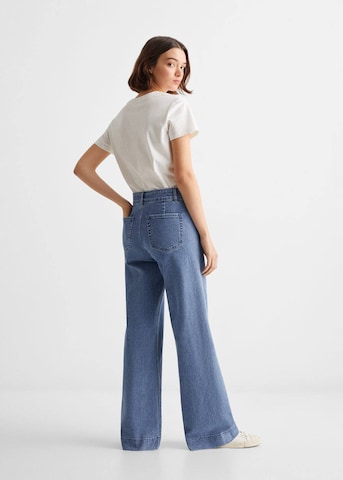 MANGO TEEN Wide leg Jeans 'french' in Blue