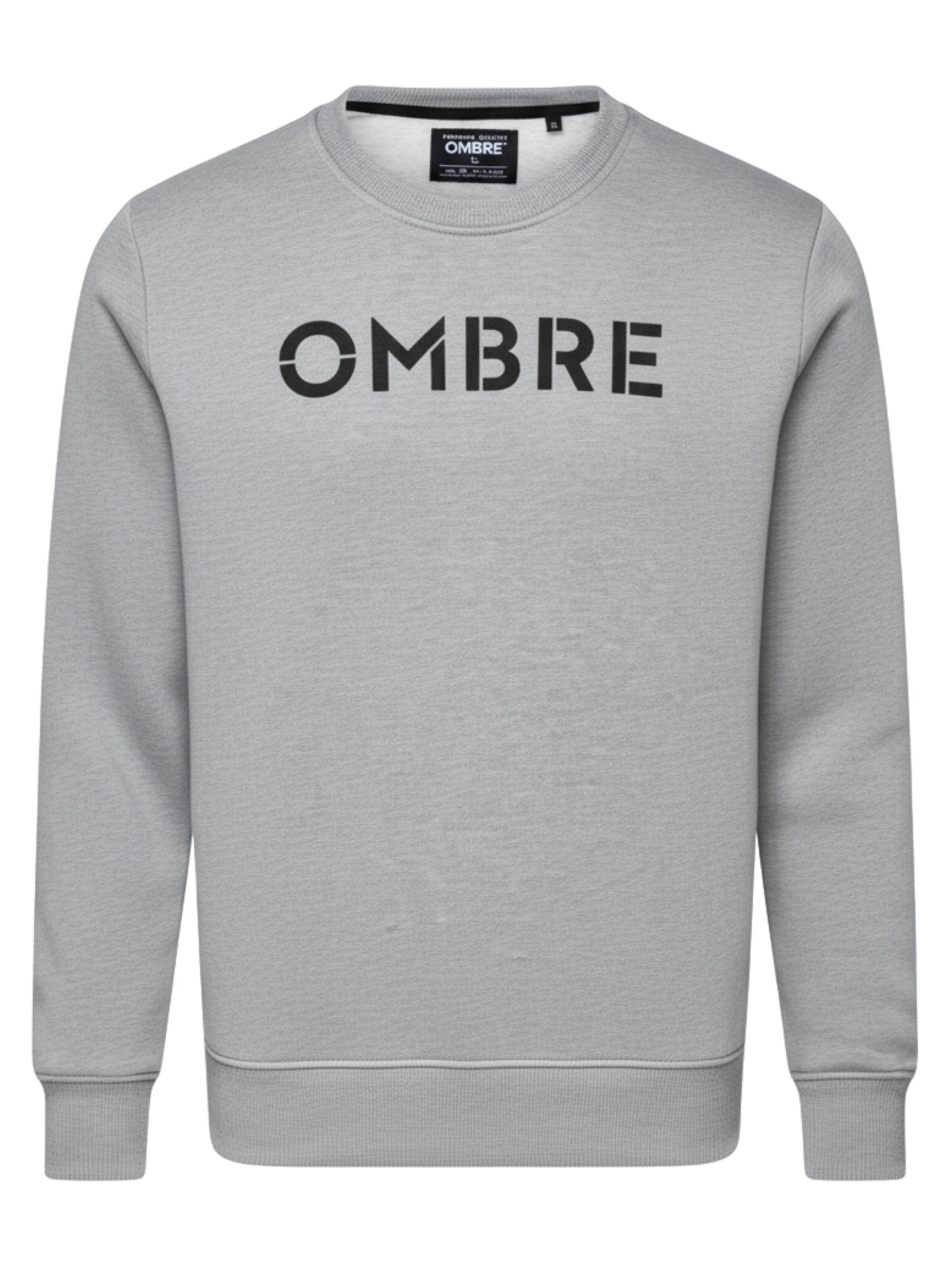 Ombre Sweatshirt 'B1711' in Grey: front