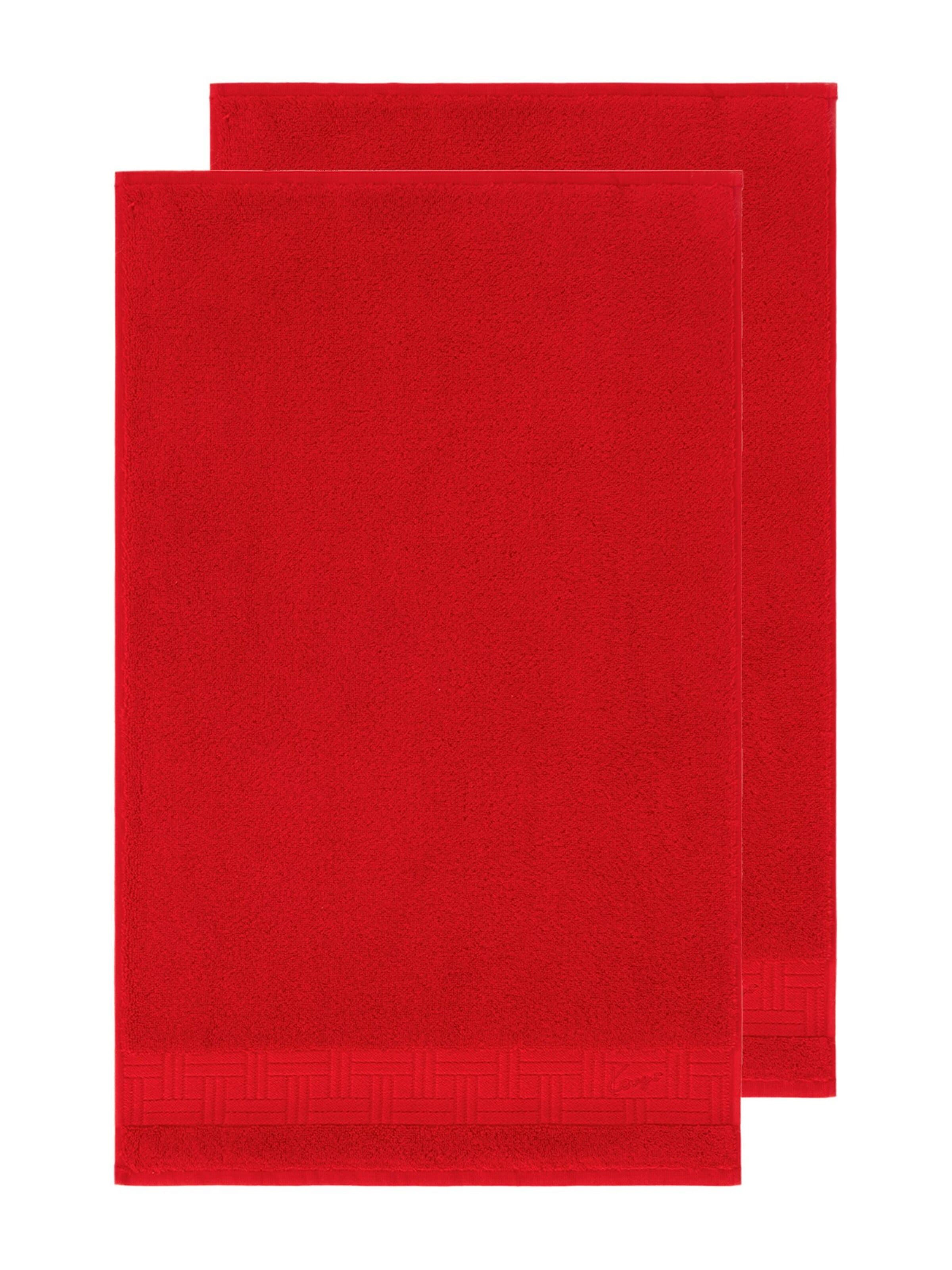 KENZO Towel 'KWEAVE' in Red: front