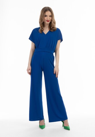 faina Loosefit Hose in Blau