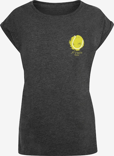 Merchcode Shirt 'Its Tennis Time' in Lime / Dark grey / White, Item view