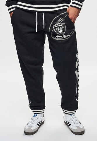 Recovered Regular Sportbroek 'NFL Raiders Nation' in Zwart