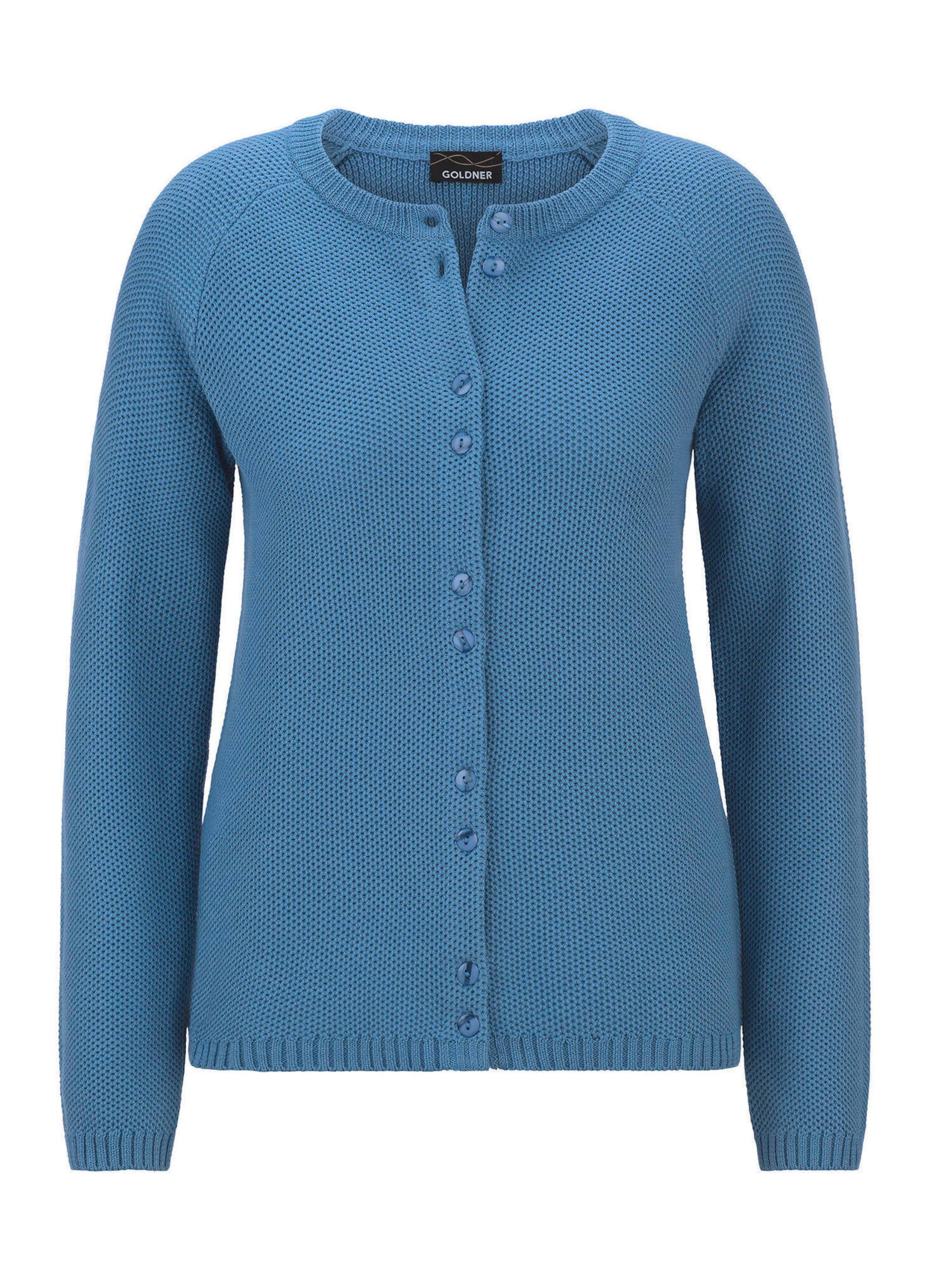 Cardigan Goldner en bleu : devant