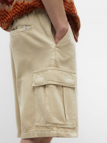 Pull&Bear Regular Cargobroek in Beige