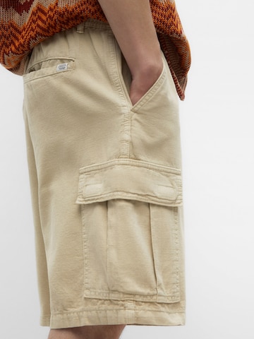 Pull&Bear Regular Cargo Pants in Beige