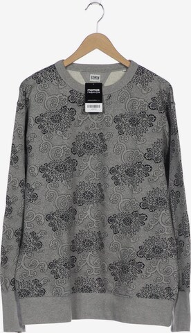 EDWIN Sweatshirt & Zip-Up Hoodie in XL in Grey: front