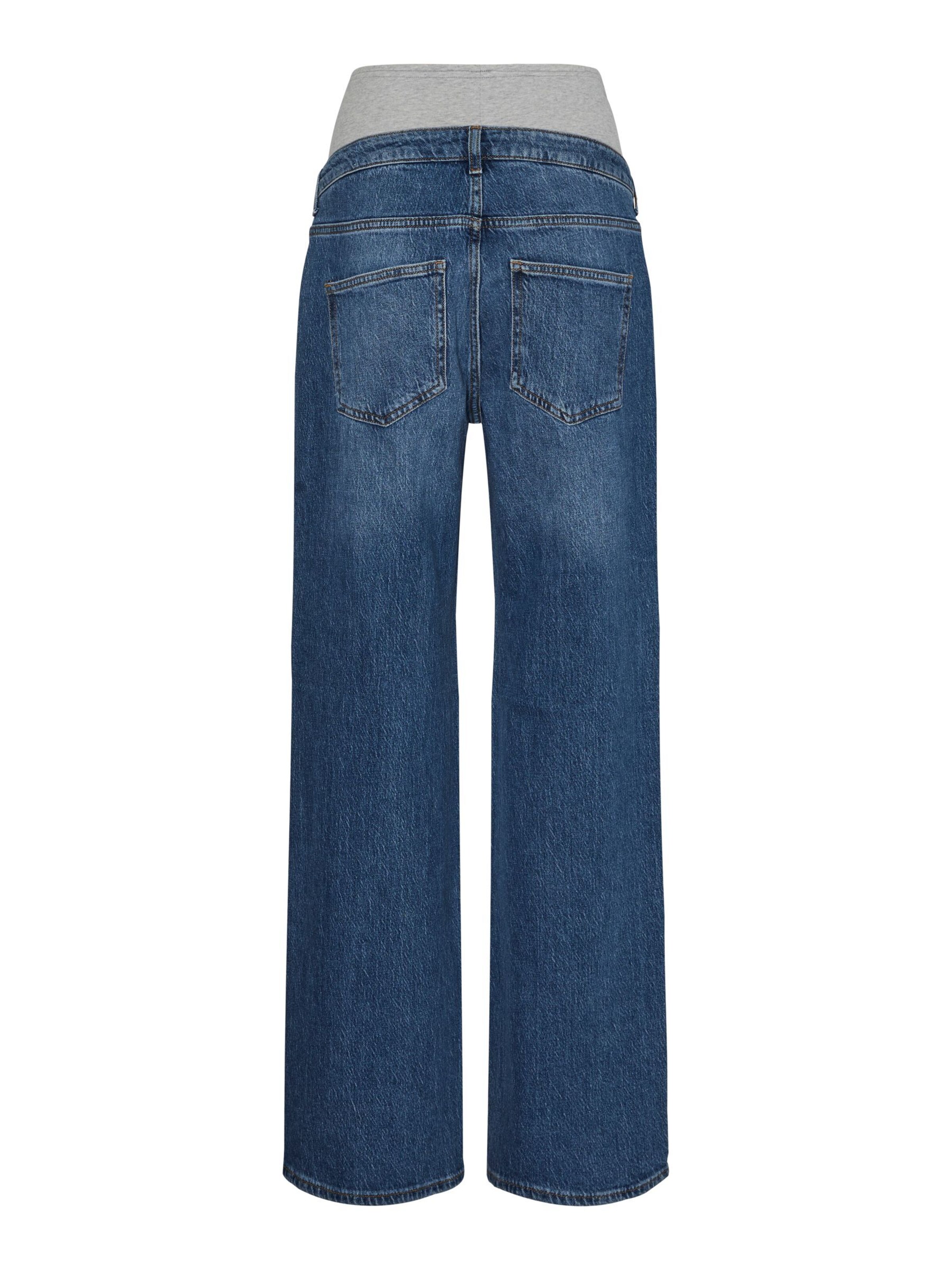 Vero Moda Maternity Wide leg Jeans in Blauw