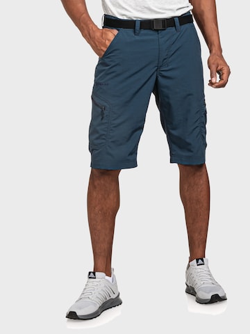 Schöffel Loosefit Outdoorbroek 'Silvaplana2' in Blauw: voorkant