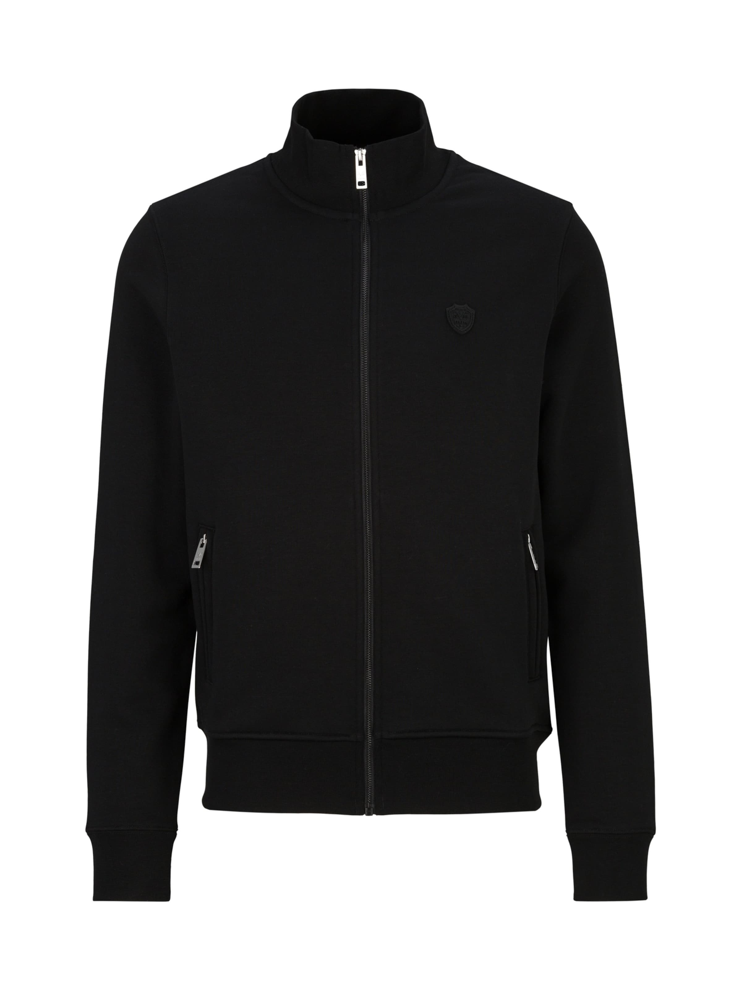 Veste de survêtement 'Zaan' 19V69 ITALIA en noir : devant
