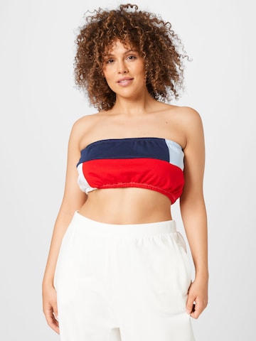 Tommy Jeans Curve Top in Red: front