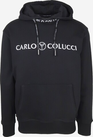 Carlo Colucci Sweatshirt in Black: front