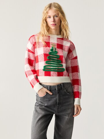 Pull&Bear Sweater in Red: front